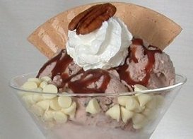 chocolate ice cream sundae