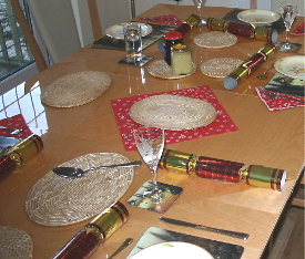 christmas dinner table