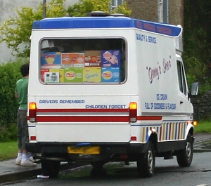 ice cream man's truck