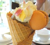 coffee ice cream cone in Chiang Mai