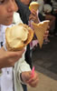 large vanilla cones