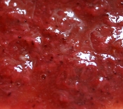 mashed strasberries