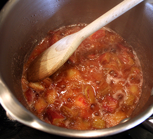 cooking rhubarb