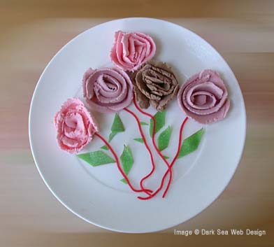 ice cream flowers sculpture