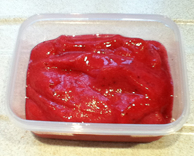 sloe gin sorbet freshly made